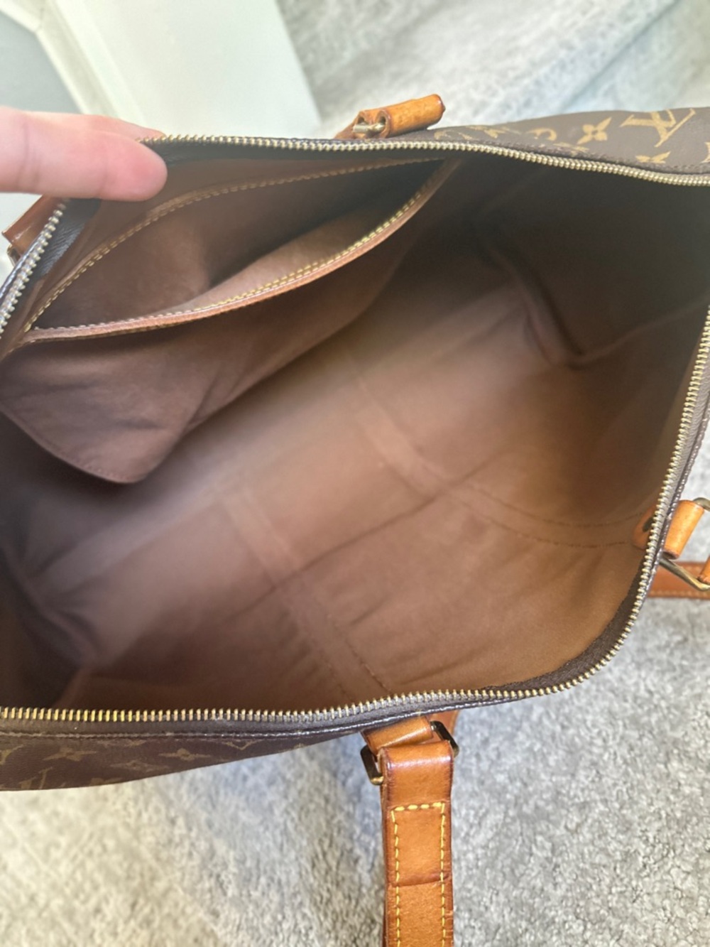 Louis Vuitton Monogram Canvas Brown & Tan tote / weekender travel bag - Picture 13 of 16